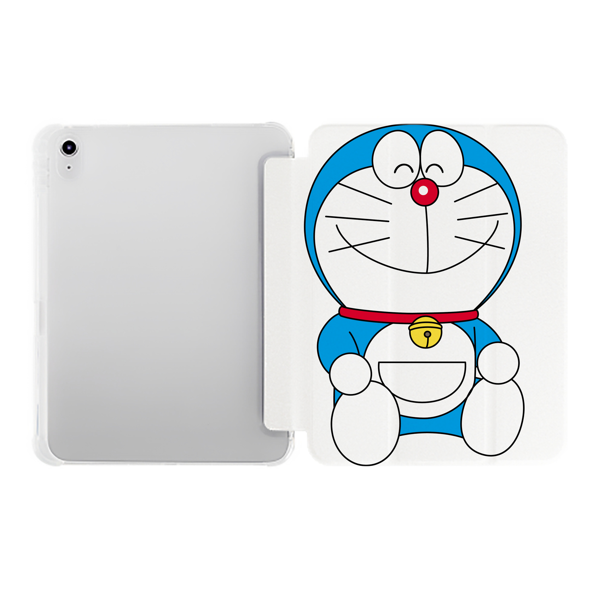 （画像用） ドラえもん Doraemon IPad ケース ペン収納付き 三つ折りスタンド PUレザー×シリコン 対応機種9.5/10.5/10.9インチ